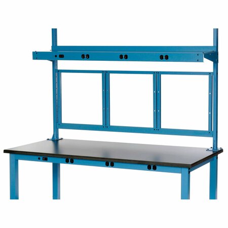 GLOBAL INDUSTRIAL Panel Mounting Kit for 60inW Bench, Blue 249292ABL